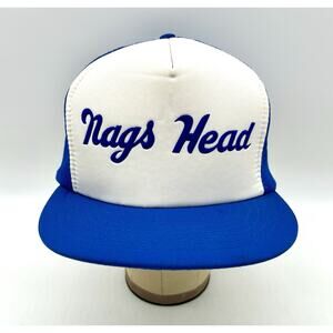 Vintage Nags Head SnapBack Hat Beach USA Destination 80s Vacation Trucker Dad